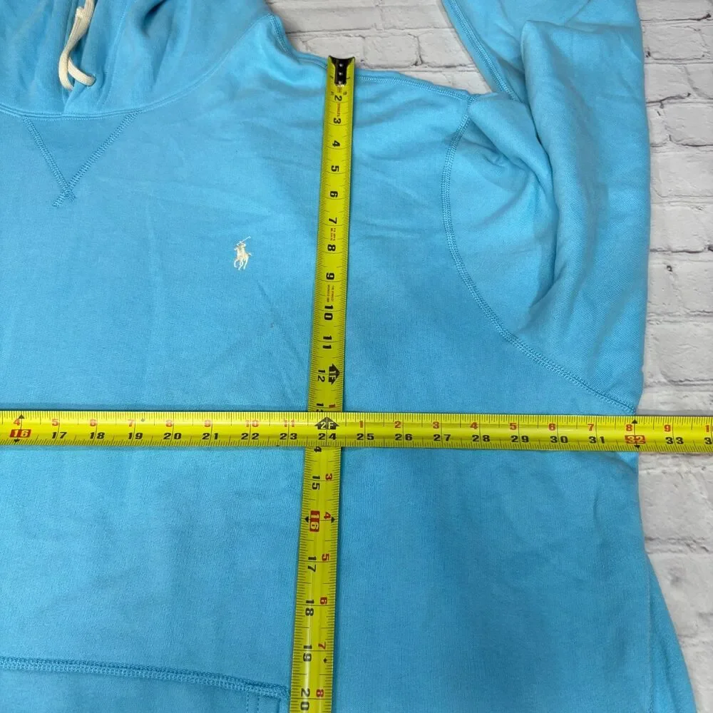 Polo Ralph Lauren Men Pullover Hoodie Size 5XB 5X Big Light Blue D118 -4